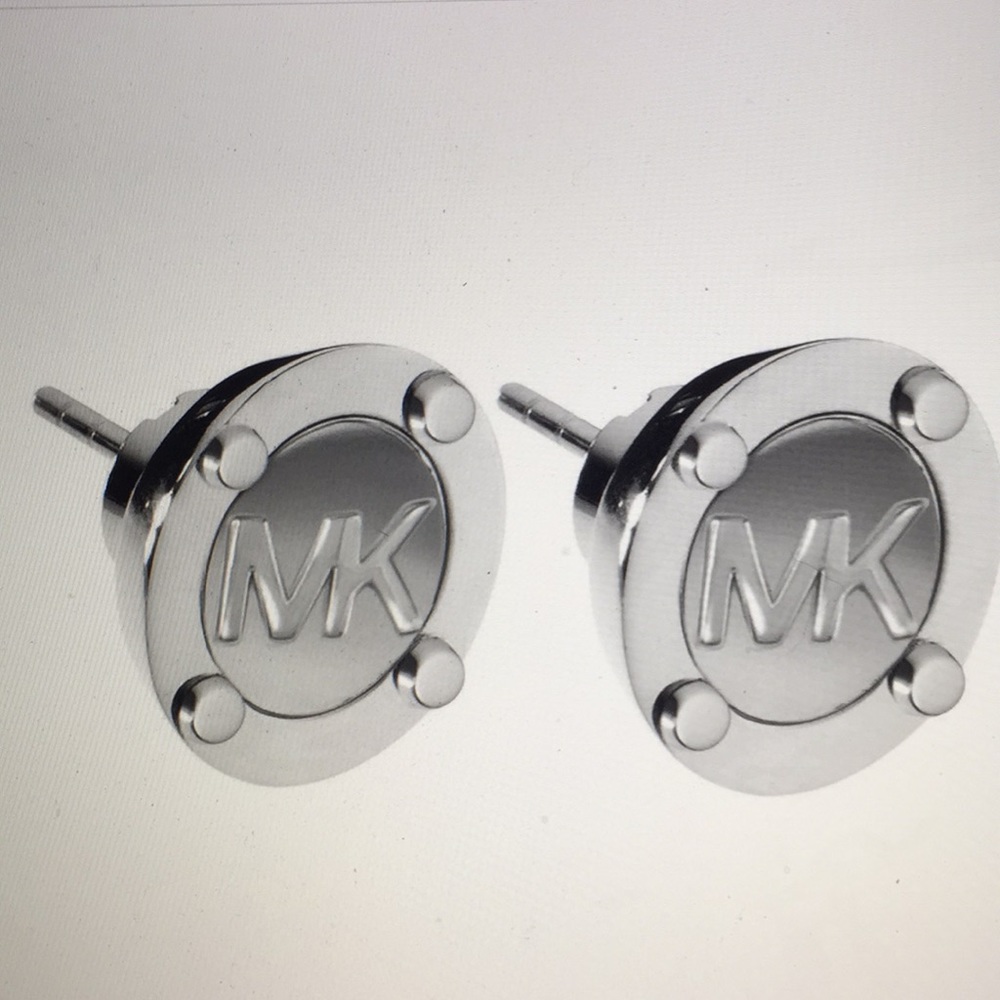 MICHAEL KORS - MK LOGO STUD EARRINGS (NEW) - Picture 2 of 8